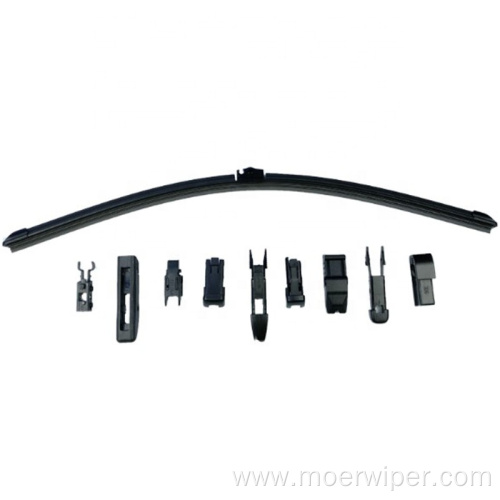 13 adapters flat soft wiper blade fit